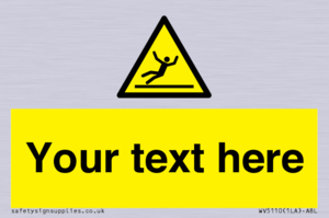 Custom Figure Slipping Sign